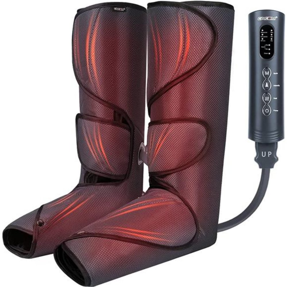 Heated Leg Massager for Circulation and Pain Relief - Air Compression Massage
